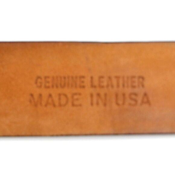 W. Kleinberg BROWN GENUINE LEATHER 1 3/8"Wd CASUAL DRESS MEN'S BELT Sz 36 (F6 - Picture 8 of 15